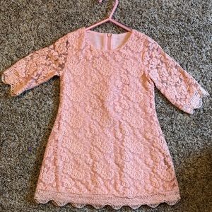 Light pink lace dress